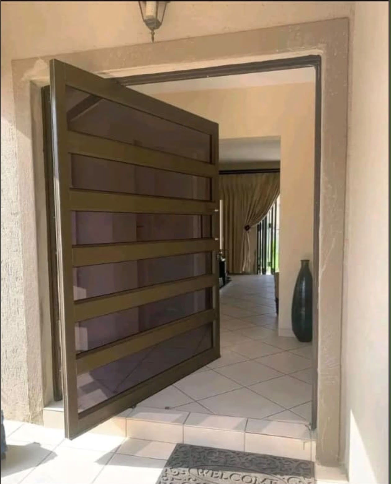 Completed AFG Aluminium residential entrance door